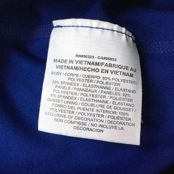 🔃Nike Pro Logo Blue Capris - Picture 7 of 8